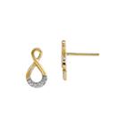 Diamond Accent 14k Yellow Gold Earrings