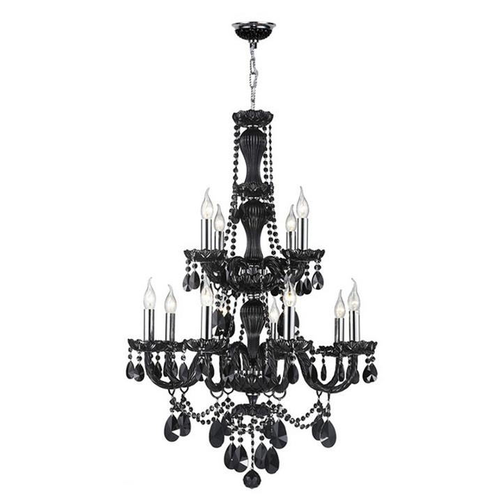 Provence Collection 12 Light 2-tier Crystal Chandelier