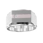 Mens Diamond Accent Round White