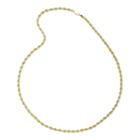 10k Yellow Gold 22 Hollow Rope Chain Necklace