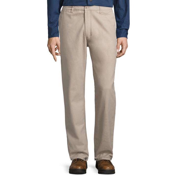 Smith's Workwear Flannel-lined Twill Chinos