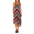 Dr Collection Sleeveless Striped High-low Maxi Dress