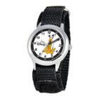 Disney Time Teacher Pluto Black Fast Strap Watch