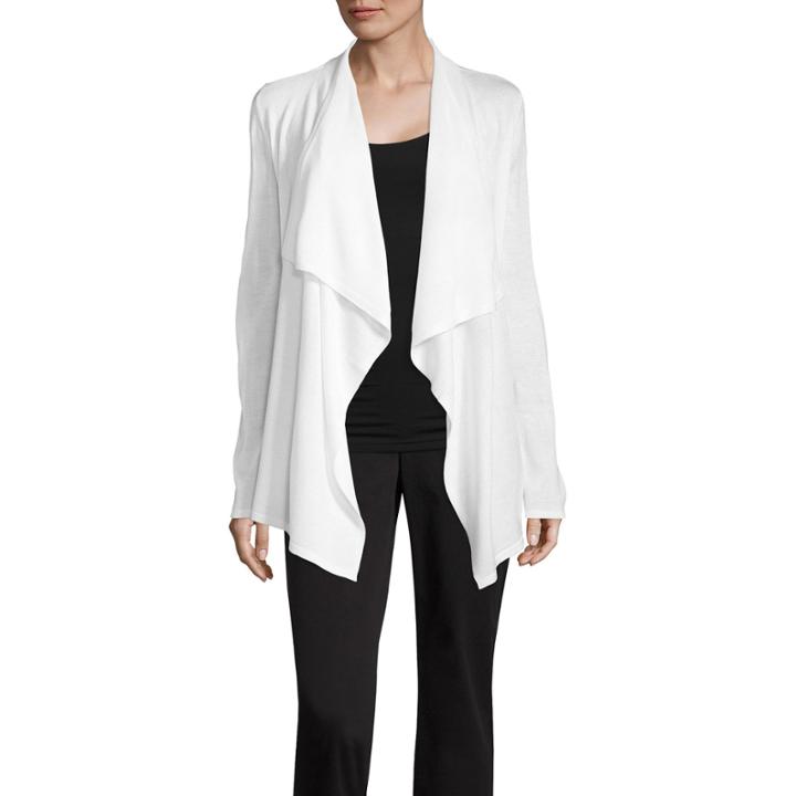 Liz Claiborne Placed Pointelle Sweater- Talls