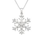 Womens 1/10 Ct. T.w. Genuine White Diamond Pendant Necklace