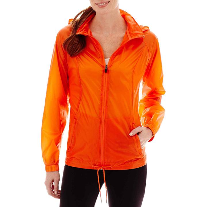 Xersion&trade; Neon Shadow Woven Water-resistant Jacket