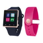 Itouch Air Air Activity Tracker & Interchangeable Band Set Navy Blue/magenta Unisex Multicolor Smart Watch-jcp2727rg724-naf