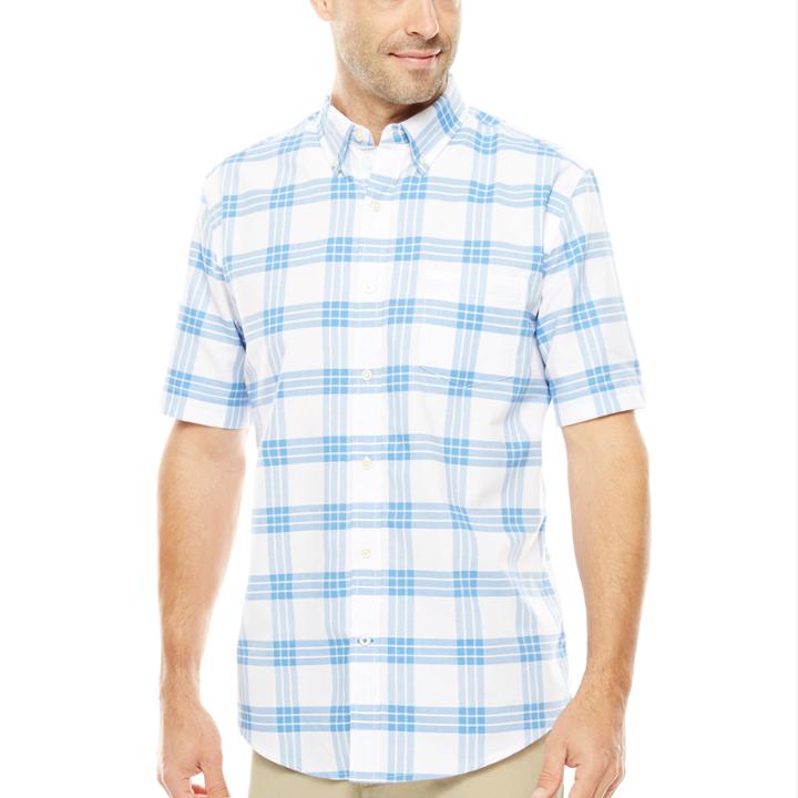 St. John's Bay Short-sleeve Button-front Easy-care Shirt