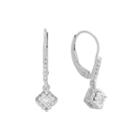 1/5 Ct. T.w. Diamond 10k White Gold Drop Earrings
