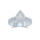 1 Ct. T.w. Fancy-cut Diamond Pear-shaped 14k White Gold Bridal Ring Set