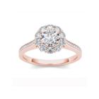 1 1/4 Ct. T.w. Round White Diamond 14k Gold Engagement Ring