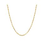 Gold Over Silver 18 Inch Chain Necklace