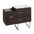 37.75-in. W Floor Mount Dawn Grey Vanity Set For 1hole Drilling