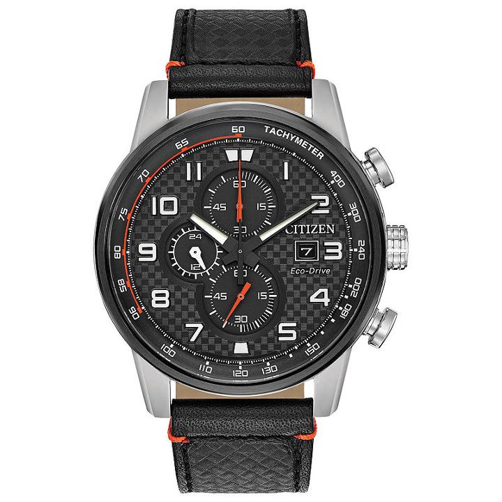 Citizen Mens Black Strap Watch-ca0681-03e