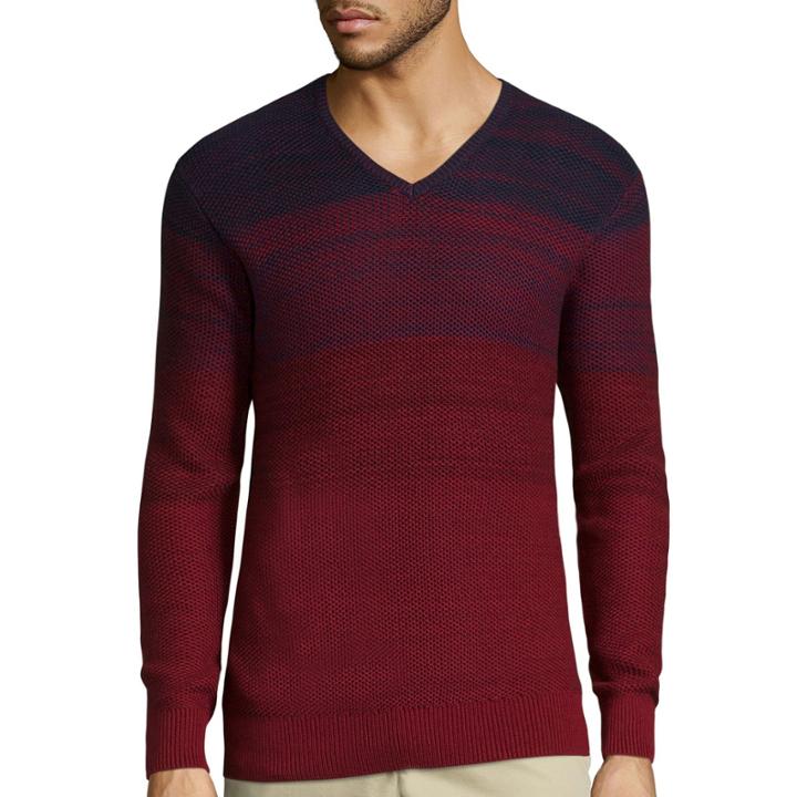 Claiborne Long-sleeve Ombre Texture Sweater
