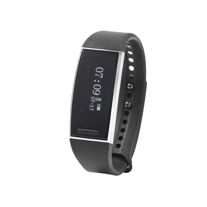 Nuband Unisex Black Rubber Pulse Strap Watch