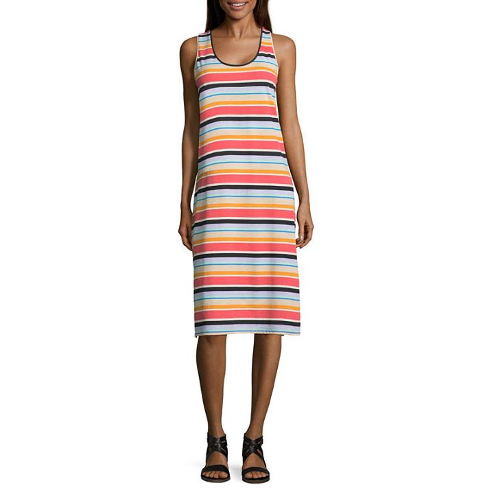 City Streets Sleeveless Floral Shift Dress