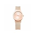 Mixit Womens Rose-gold-tone Mesh Bangle Watch