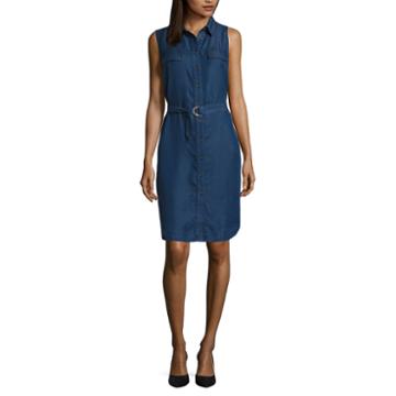 Ronni Nicole Sleeveless Shirt Dress