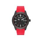 Skechers Mens Red And Black Double-sided Silicone Strap Watch