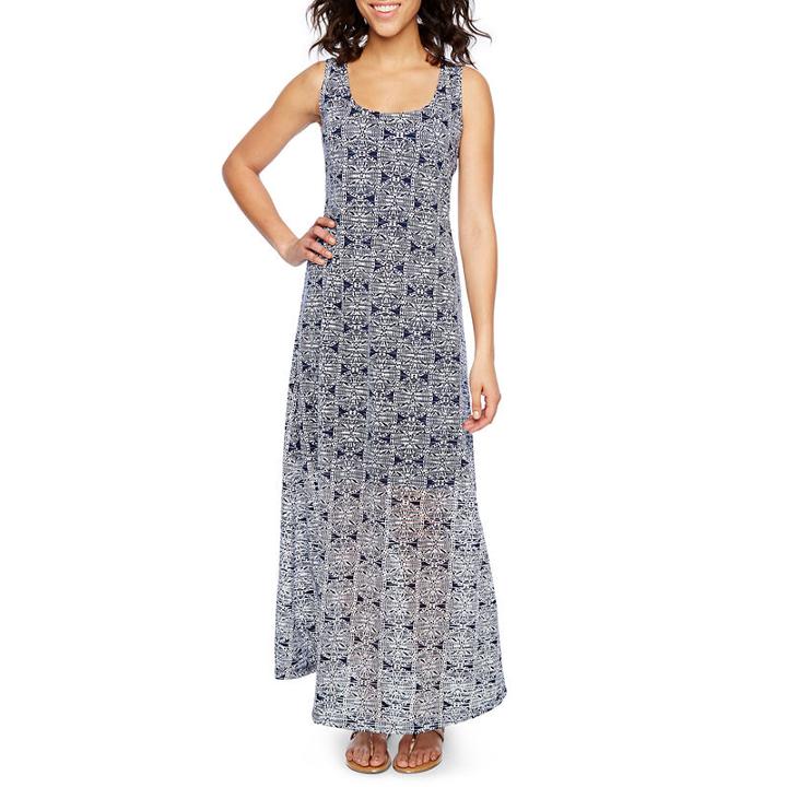 Ronni Nicole Sleeveless Medallion Maxi Dress