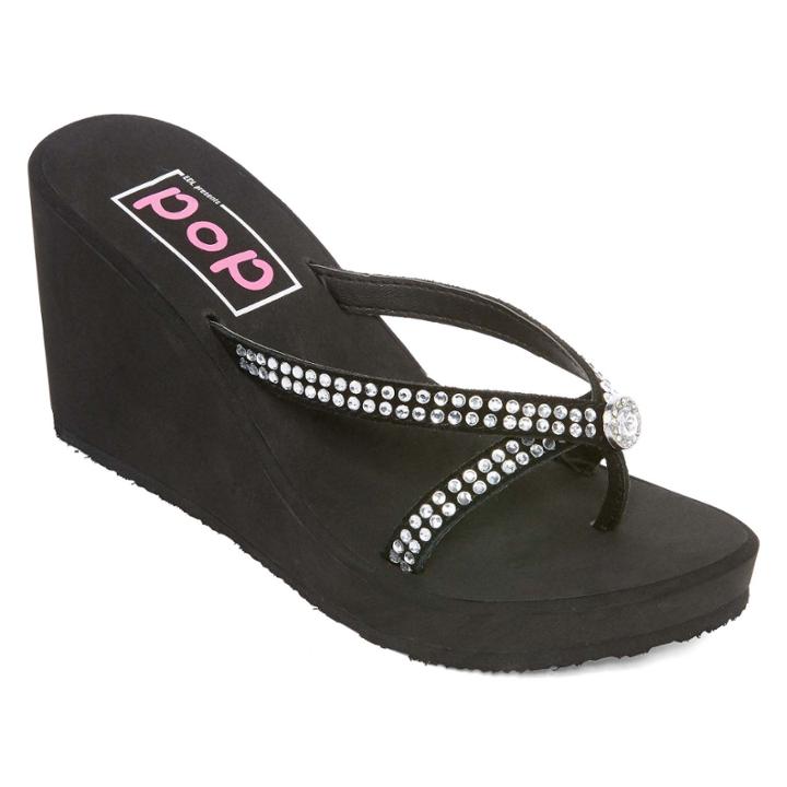 Pop Divine Wedge Flip Flops