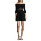 City Triangle 3/4 Sleeve Party Dress-juniors