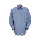 Red Kap Long Sleeve Mini Plaid Button Up Shirt Big And Tall