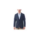 Men's Wool And Cotton Blend Herringbone Classic Fit Blazer