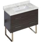 35-in. W 17-in. D Modern Plywood-melamine Vanity Base Set Only In Dawn Grey