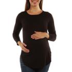 24/7 Comfort Apparel On Trend Sexy Lace Up Tunic Top