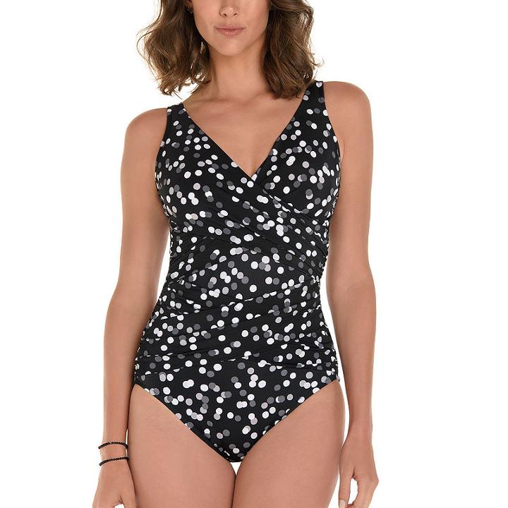 Trimshaper Control Dots One Piece Swimsuit