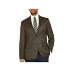 Izod Brown Houndstooth Classic Fit Woven Sport Coat
