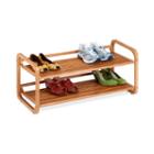 Honey-can-do 2-tier Bamboo Shoe Rack