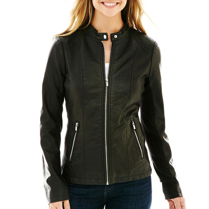 A.n.a Classic Scuba Faux-leather Jacket