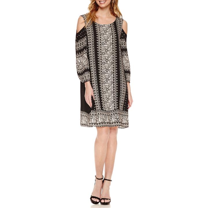 Luxology Cold Shoulder Shift Dress
