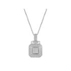 1/10 Ct. T.w. White Diamond Sterling Silver Pendant Necklace