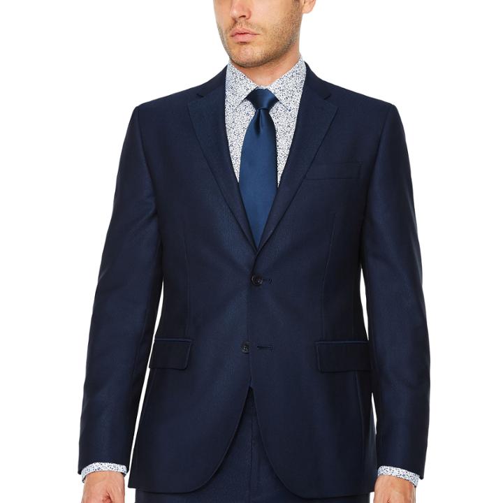 Jf J.ferrar Stripe Slim Fit Stretch Suit Jacket