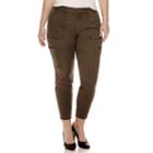 A.n.a Cargo Skinny Cropped Pants - Plus