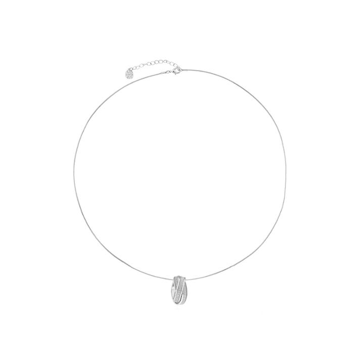 Monet Jewelry Womens Silvertone Glitter Pendant Necklace