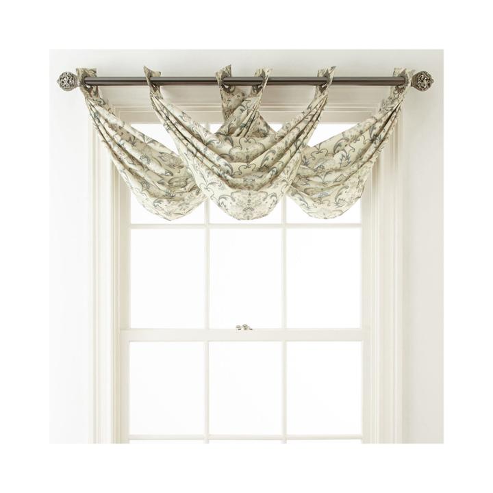 Royal Velvet Blaine Lined Grommet-top Waterfall Valance