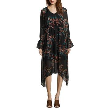 A.n.a Long Sleeve Floral Maxi Dress-tall