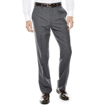 Louis Raphael Flat-front Merino Wool Dress Pants - Classic Fit
