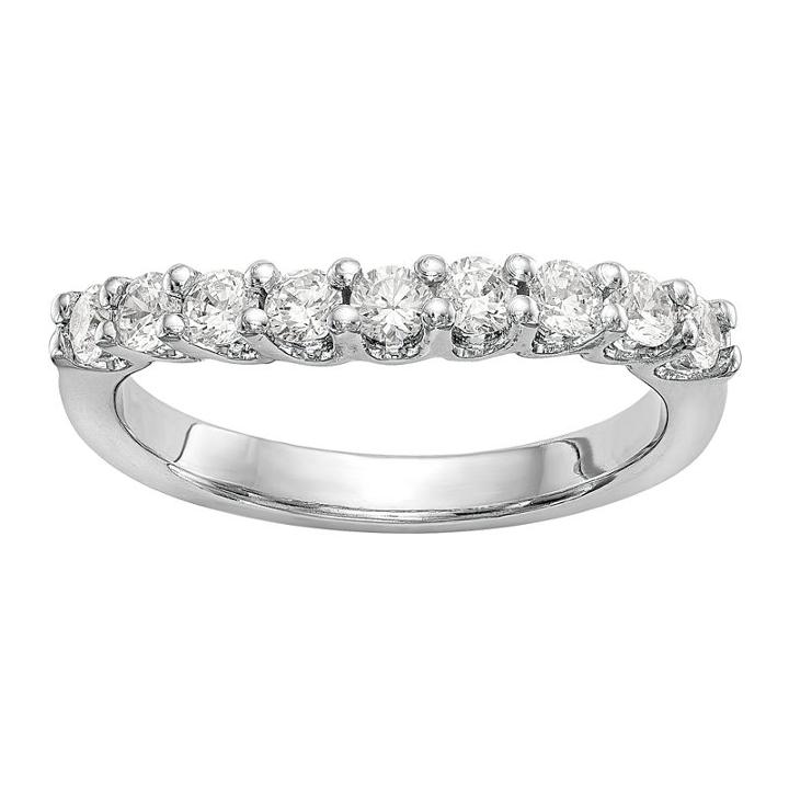 Womens 7/8 Ct. T.w. White Diamond 14k Gold Wedding Band