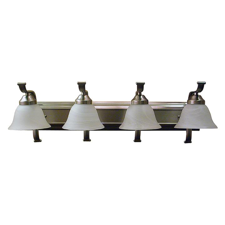 Elizabeth 4-light Silver Bath Vanity