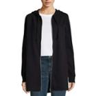 Liz Claiborne Side Slit Hoodie - Tall