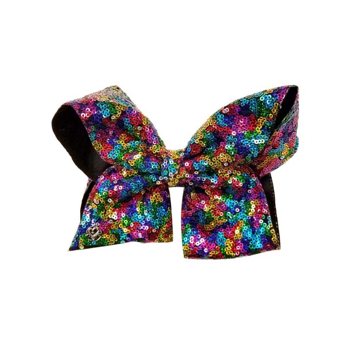 Jojo Siwa Large Signature Hair Bow Multi Color W/sequins