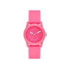 Skechers Womens Neon Pink Dial Pink Silicone Strap Analog Watch
