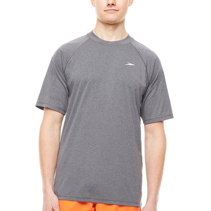 Speedo Easy Short Sleeve Heather Swim Tee