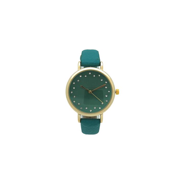 Olivia Pratt Womens Blue Strap Watch-a916284teal